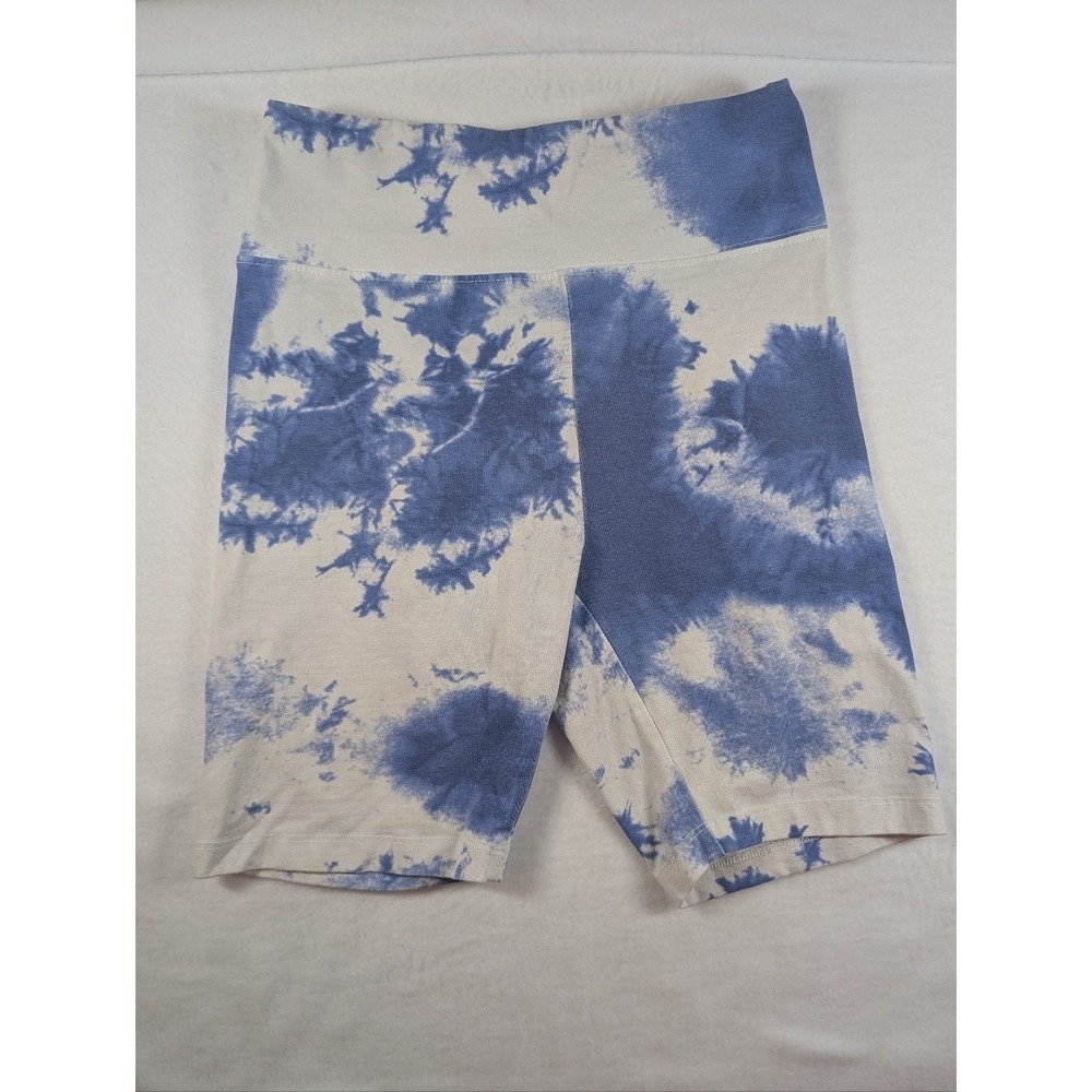 DIP Blue and White‎ Tie-Dye Biker Shorts S